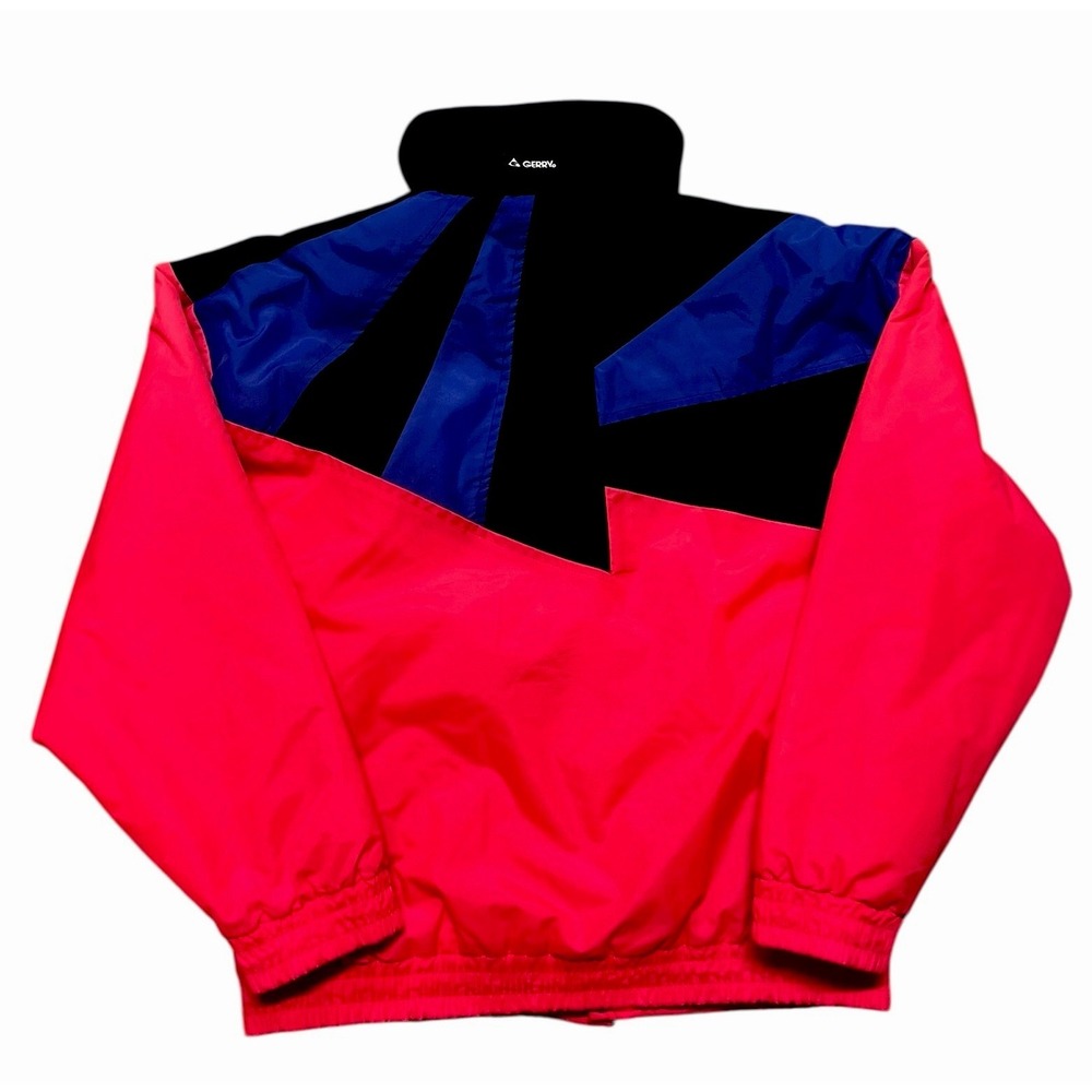 Vintage Gerry Ski‎ Jacket Men's Medium Neon Retro Parka Coat 80s Made in the USA
